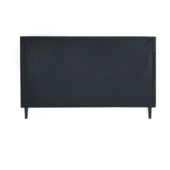Beds & Headboards-Kirkland's Home Viv Charcoal Diamond Tufted Full Bed Frame Gray