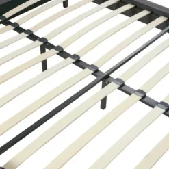 Beds & Headboards-Kirkland's Home Viv Charcoal Diamond Tufted Full Bed Frame Gray