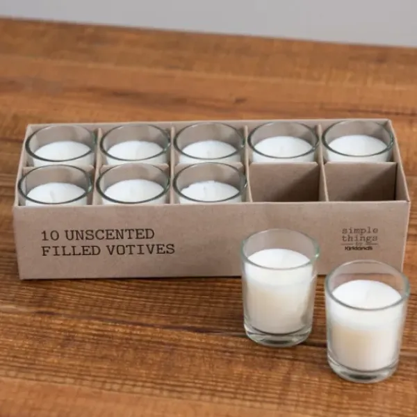 Candles-Kirkland's Home Votive Candles, Set Of 10 Ivory