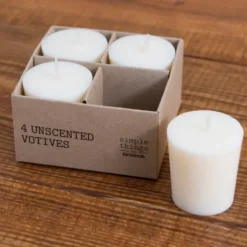 Candles-Kirkland's Home Votive Candles, Set Of 4 Ivory