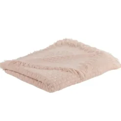 Blankets & Throws-Kirkland's Home Waffle Weave Throw Blanket Pink