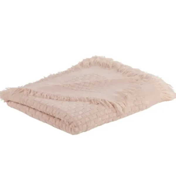 Blankets & Throws-Kirkland's Home Waffle Weave Throw Blanket Pink