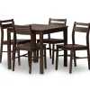Dining Sets-Kirkland's Home Walnut Contemporary Wood 5-Pc. Dining Set