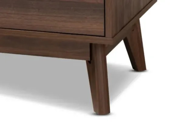 Dressers & Chests-Kirkland's Home Walnut 5-Drawer Wood Chest Brown