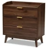 Dressers & Chests-Kirkland's Home Walnut 3-Drawer Wood Chest Brown