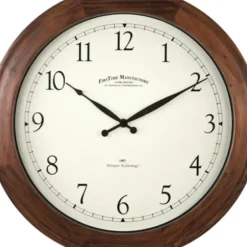 Clocks-Kirkland's Home Walnut Garrison Wooden Wall Clock