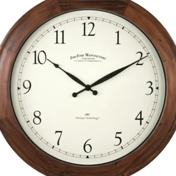 Clocks-Kirkland's Home Walnut Garrison Wooden Wall Clock