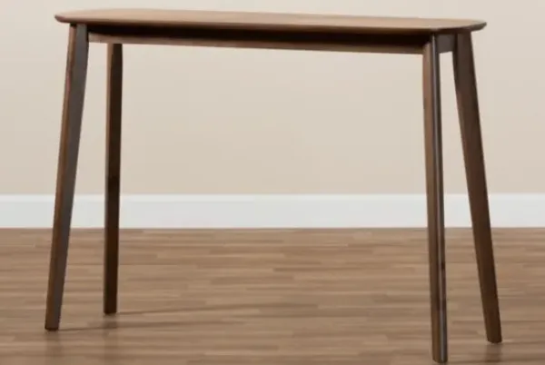 Console Tables-Kirkland's Home Walnut Wood Frame Splayed Legs Console Brown