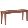 Dining Chairs-Kirkland's Home Walnut Wooden Dining Bench Brown