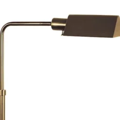 Floor Lamps-Kirkland's Home Warm Bronze Metal Reading Floor Lamp Brown