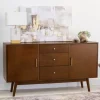 Console Tables-Kirkland's Home Warm Brown Mid-Century Modern Storage Console