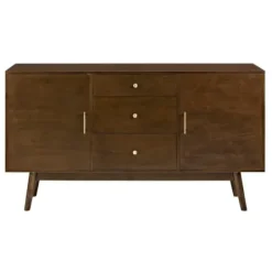 Console Tables-Kirkland's Home Warm Brown Mid-Century Modern Storage Console
