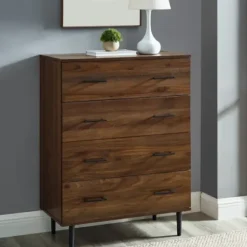 Cabinets & Sideboards-Kirkland's Home Warm Brown Modern Farmhouse Storage Chest