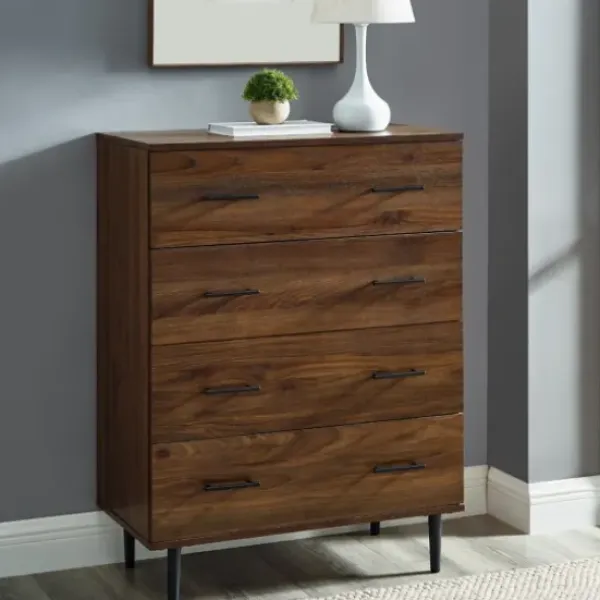 Cabinets & Sideboards-Kirkland's Home Warm Brown Modern Farmhouse Storage Chest