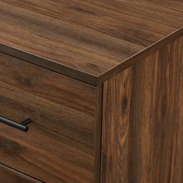 Cabinets & Sideboards-Kirkland's Home Warm Brown Modern Farmhouse Storage Chest