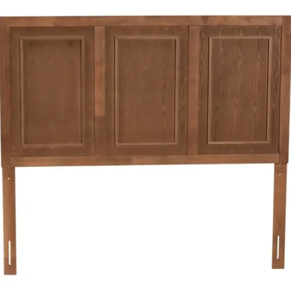 Beds & Headboards-Kirkland's Home Warm 3-Panel Wood Queen Headboard Brown