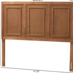 Beds & Headboards-Kirkland's Home Warm 3-Panel Wood Queen Headboard Brown