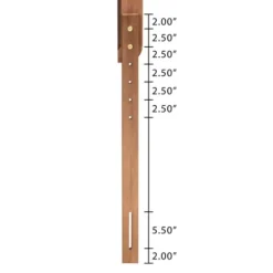 Beds & Headboards-Kirkland's Home Warm 3-Panel Wood Queen Headboard Brown