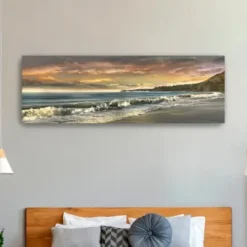 Canvas Art-Kirkland's Home Warm Sunset Giclee Canvas Art Print, 60X20 In. Multi
