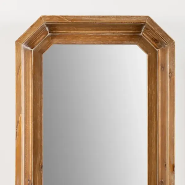 Framed Mirrors-Kirkland's Home Warm Wood Inset Mirrors, Set Of 3