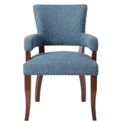 Dining Chairs-Kirkland's Home Warms Nailhead Trim Dining Chair Blue