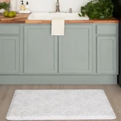 Kitchen & Floor Mats-Kirkland's Home Wash And Dry Floor Mat, 24X36 Gray
