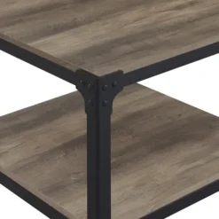Accent & End Tables-Kirkland's Home Wash Angle Iron Accent Tables, Set Of 2 Gray