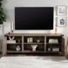 Tv Stands & Media Consoles-Kirkland's Home Wash Barn Door Tv Stand Gray