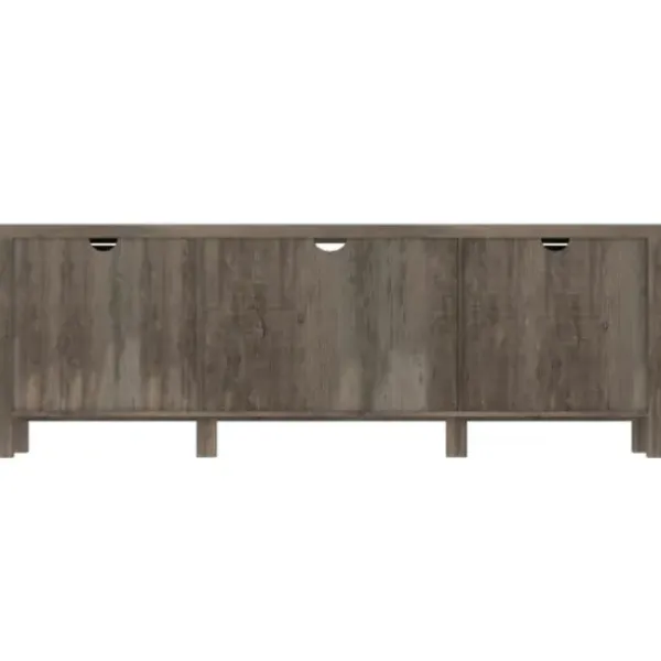 Tv Stands & Media Consoles-Kirkland's Home Wash Barn Door Tv Stand Gray