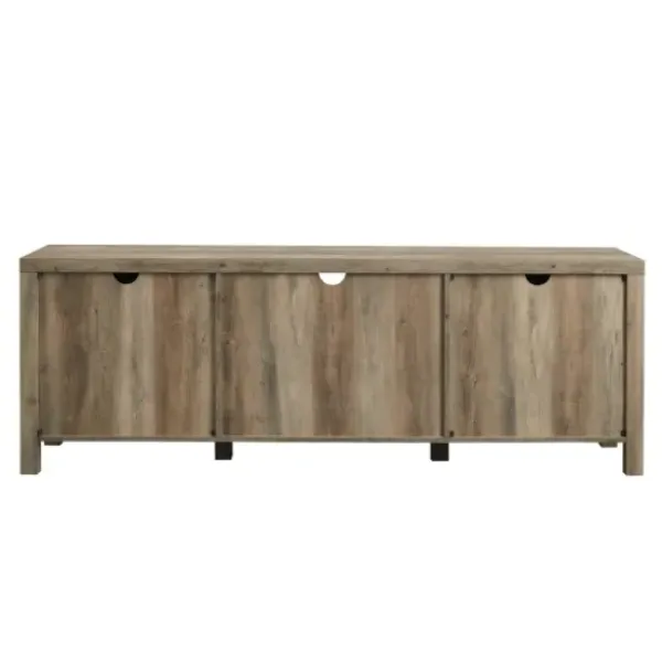 Tv Stands & Media Consoles-Kirkland's Home Wash Barn Door Tv Stand Gray