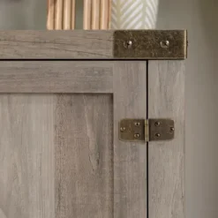 Tv Stands & Media Consoles-Kirkland's Home Wash Barn Doors Tv Stand Gray