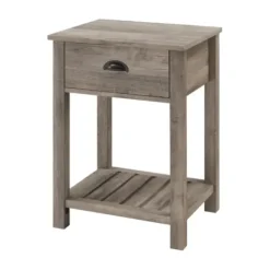 Accent & End Tables-Kirkland's Home Wash Country Accent Table Gray