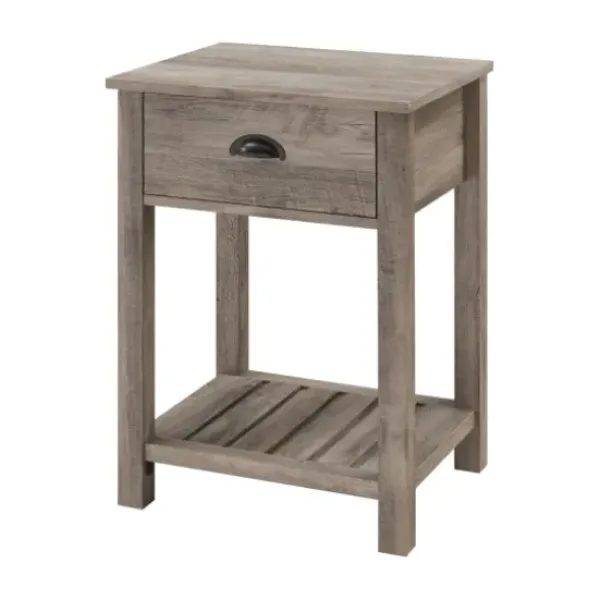 Accent & End Tables-Kirkland's Home Wash Country Accent Table Gray
