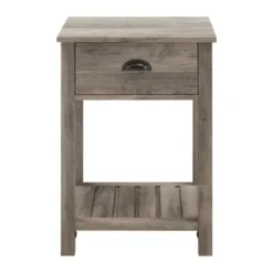 Accent & End Tables-Kirkland's Home Wash Country Accent Table Gray