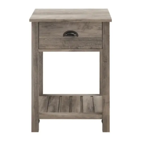 Accent & End Tables-Kirkland's Home Wash Country Accent Table Gray