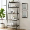 Bookshelves-Kirkland's Home Wash Industrial Ladder Bookshelf Gray