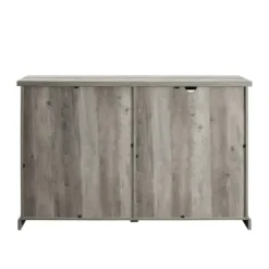 Cabinets & Sideboards-Kirkland's Home Wash Sliding Barn Door Sideboard Gray
