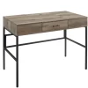 Office Furniture-Kirkland's Home Washed Lift Top Storage Desk Gray