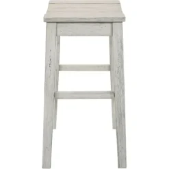 Bar Stools & Counter Height Stools-Kirkland's Home Washed Saddle Seat Counter Stools, Set Of 2 White