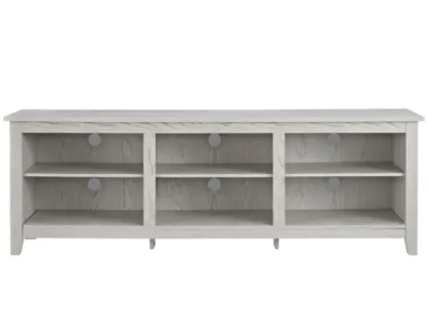 Tv Stands & Media Consoles-Kirkland's Home Washed Wood Tv Stand, 70 In. White