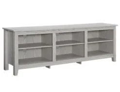 Tv Stands & Media Consoles-Kirkland's Home Washed Wood Tv Stand, 70 In. White