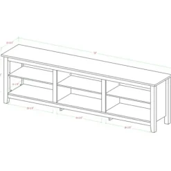 Tv Stands & Media Consoles-Kirkland's Home Washed Wood Tv Stand, 70 In. White