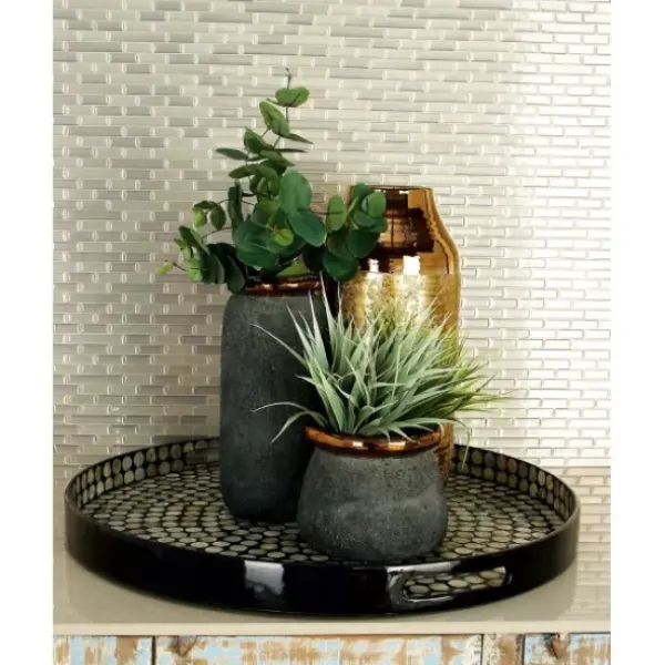 Decorative Trays-Kirkland's Home Washed Wooden Tray With Handle White