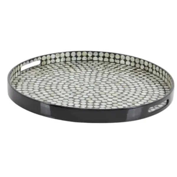 Decorative Trays-Kirkland's Home Washed Wooden Tray With Handle White