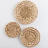 Wall Plaques-Kirkland's Home Water Hyacinth Basket Wall Plaques, Set Of 3 Tan