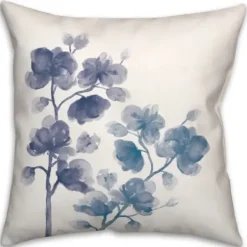 Pillows-Kirkland's Home Watercolor Floral Pillow Blue