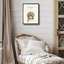 Wall Quotes & Signs-Kirkland's Home Watercolor Goldendoodle Quote Framed Art Print Brown/White