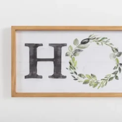 Wall Quotes & Signs-Kirkland's Home Watercolor Home Wreath Wall Plaque White/Black