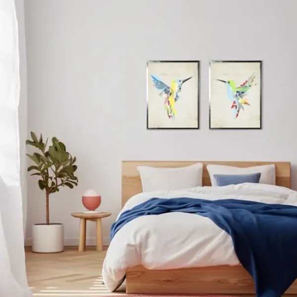 Framed Art-Kirkland's Home Watercolor Hummingbird Framed Art Print Multi