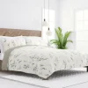 Quilts-Kirkland's Home Watercolor Leaves Reversible 2-Pc. Twin Quilt Set White/Green/Tan
